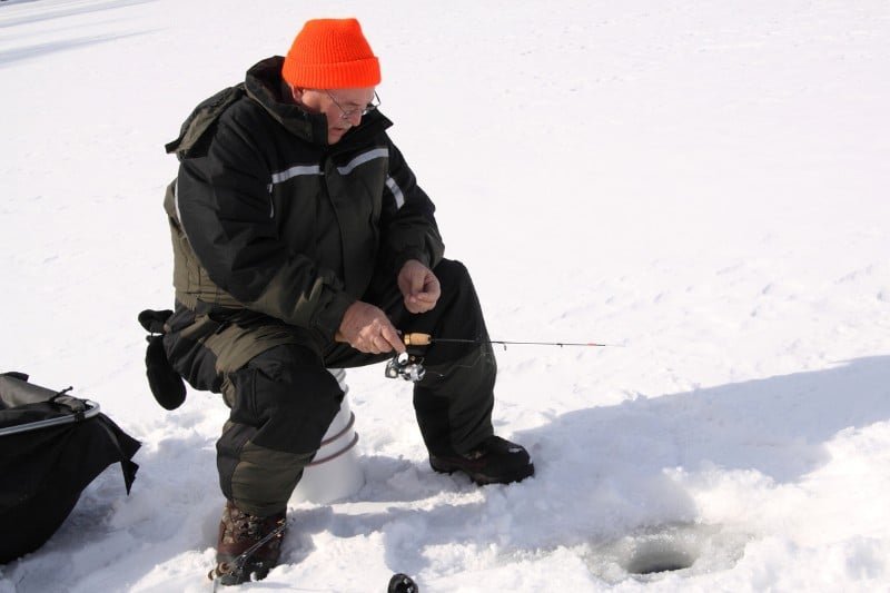 Ice fishing in United Kigdom